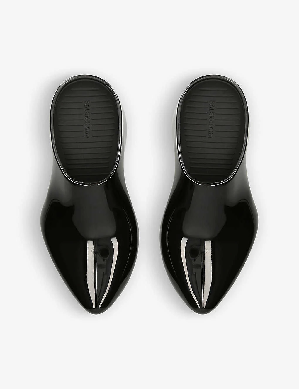 Balenciaga Techno Patent Rubber Mules 2 Balenciaga Techno Patent Rubber Mules - Image 2