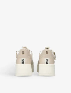 KG Kurt Geiger Leslie Side-zip Faux-leather Low-top Trainers -Manolo Blahnik Store R04144906 BLUSH ALT03