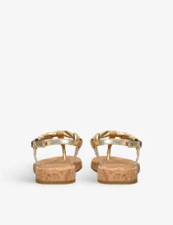 Paige Dawn Twisted Leather Sandals 7 Paige Dawn Twisted Leather Sandals -Manolo Blahnik Store R04144911 GOLD ALT03
