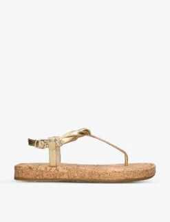 Paige Dawn Twisted Leather Sandals