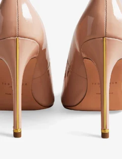 Ted Baker Cut-out Leather Heeled Courts -Manolo Blahnik Store R04144944 NUDEPINK ALT03