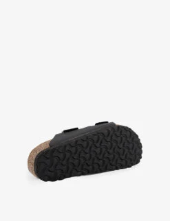 Birkenstock Arizona Two-strap Faux-leather Sandals 10 Birkenstock Arizona Two-strap Faux-leather Sandals -Manolo Blahnik Store R04145505 BLACKBIRKOFLOR ALT03