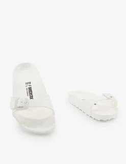 Birkenstock Madrid 1 Bar Faux-leather Sandals -Manolo Blahnik Store R04145645 WHITEEVA ALT02