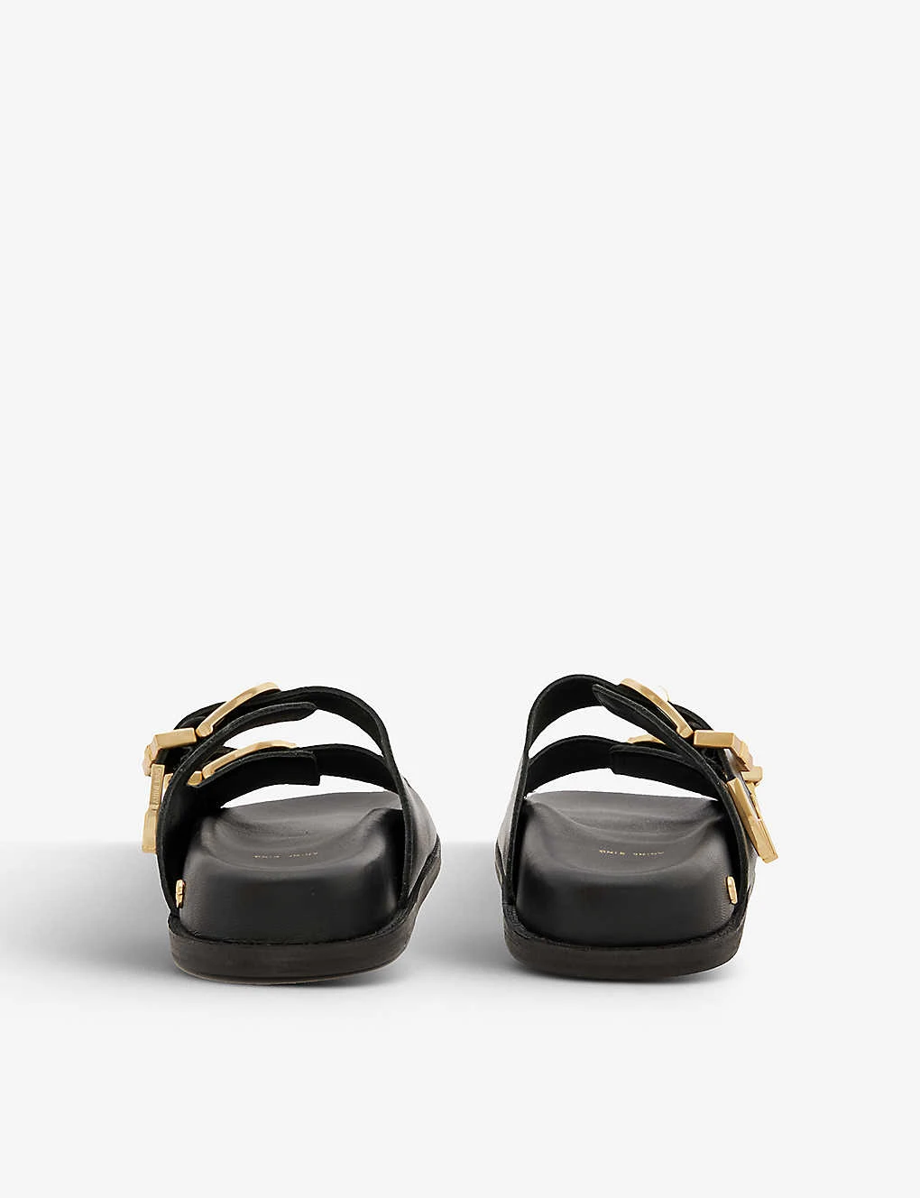 ANINE BING Waylon Double-strap Leather Sliders 4 ANINE BING Waylon Double-strap Leather Sliders - Image 4