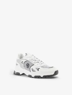 ANINE BING Brody Logo-print Leather Trainers -Manolo Blahnik Store R04146358 WHITE ALT02