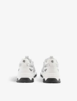 ANINE BING Brody Logo-print Leather Trainers -Manolo Blahnik Store R04146358 WHITE ALT03