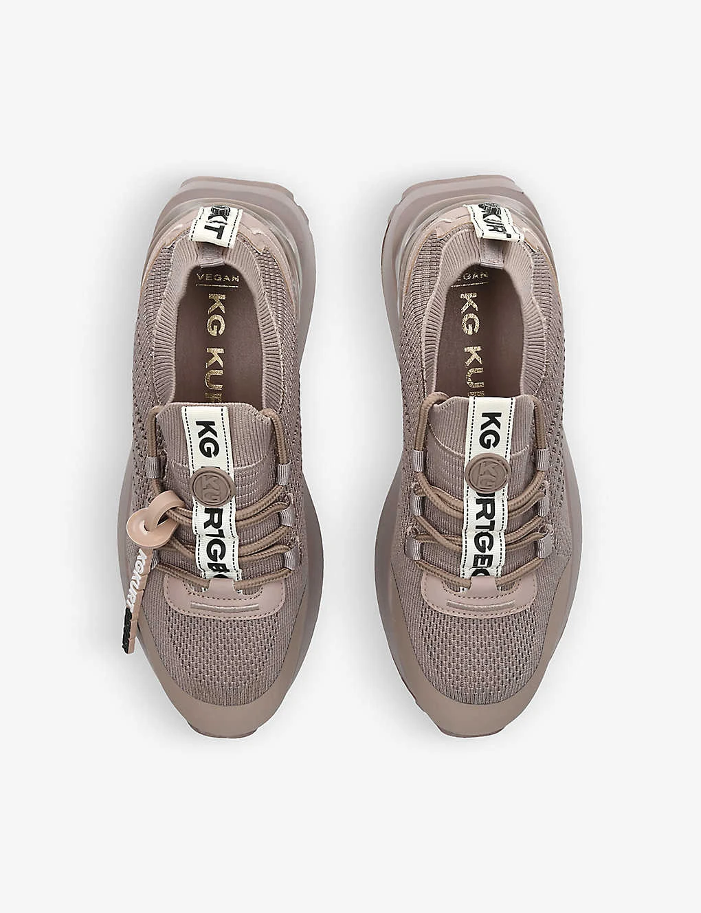 KG Kurt Geiger Lux Logo-band Knitted Low-top Trainers 2 KG Kurt Geiger Lux Logo-band Knitted Low-top Trainers - Image 2