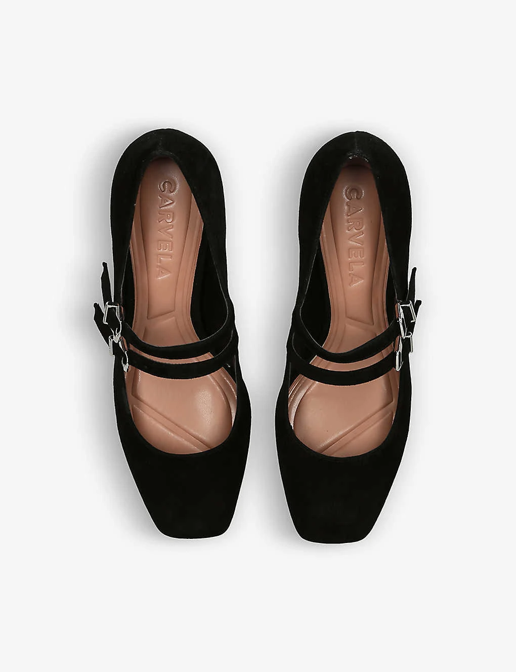 Carvela Harper Front-buckle Suede Heeled Courts 2 Carvela Harper Front-buckle Suede Heeled Courts - Image 2