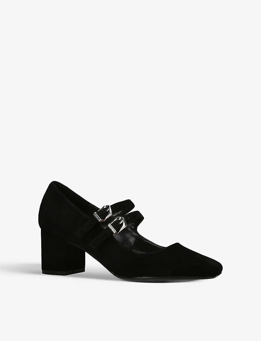 Carvela Harper Front-buckle Suede Heeled Courts 3 Carvela Harper Front-buckle Suede Heeled Courts - Image 3