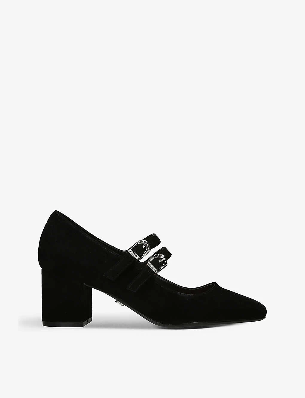 Carvela Harper Front-buckle Suede Heeled Courts 1 Carvela Harper Front-buckle Suede Heeled Courts
