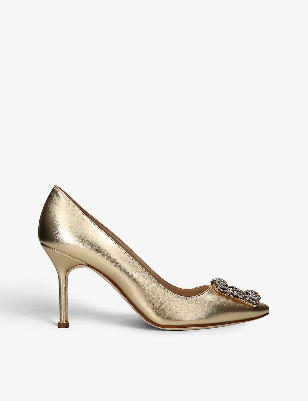 Manolo Blahnik Hangisi Crystal-embellished Heeled Courts 1 Manolo Blahnik Hangisi Crystal-embellished Heeled Courts