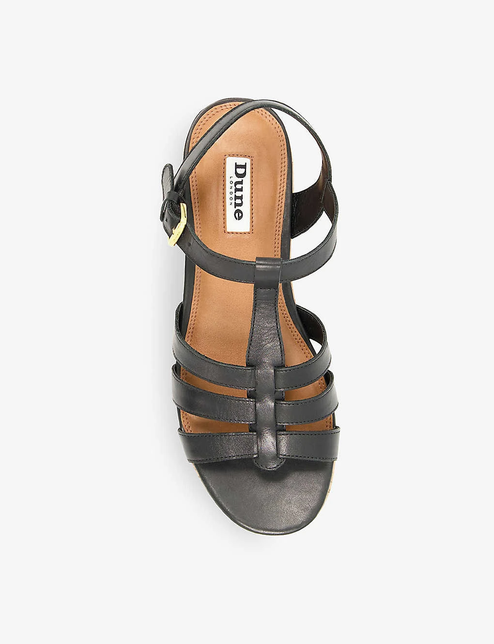 Dune Lenson Corked Sole Leather Sandals 2 Dune Lenson Corked Sole Leather Sandals - Image 2