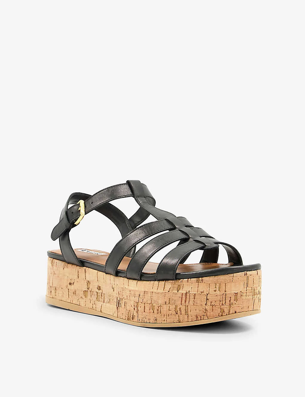 Dune Lenson Corked Sole Leather Sandals 3 Dune Lenson Corked Sole Leather Sandals - Image 3