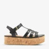 Dune Lenson Corked Sole Leather Sandals