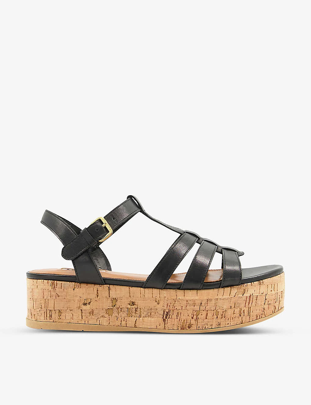 Dune Lenson Corked Sole Leather Sandals 1 Dune Lenson Corked Sole Leather Sandals