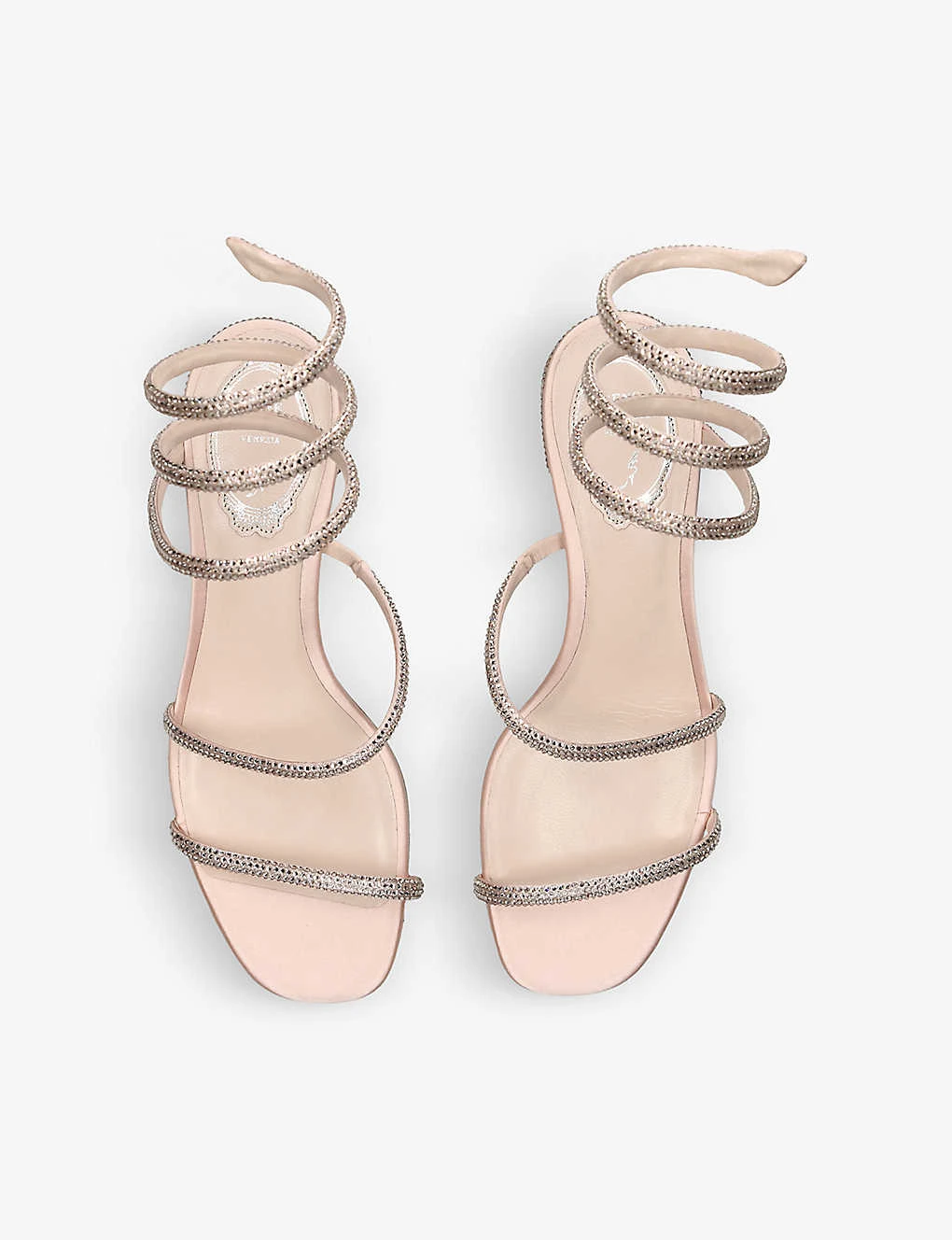 Cleo Crystal-embellished Satin Heeled Sandals 2 Cleo Crystal-embellished Satin Heeled Sandals - Image 2