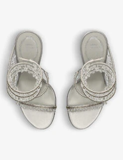 Chandelier Bead-embellished Leather Heeled Sandals 7 Chandelier Bead-embellished Leather Heeled Sandals -Manolo Blahnik Store R04152078 GREY ALT03