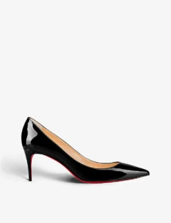 Christian Louboutin Kate 70 Pointed-toe Patent Leather Courts