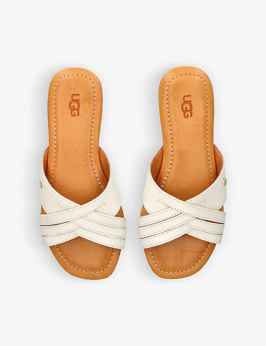 Ugg Kenleigh Cross-over Strap Leather Sandals 2 Ugg Kenleigh Cross-over Strap Leather Sandals - Image 2