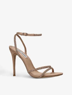 Steve Madden Bryanna Rhinestone-embellished Suede Sandals -Manolo Blahnik Store R04153083 PALEPINK ALT02