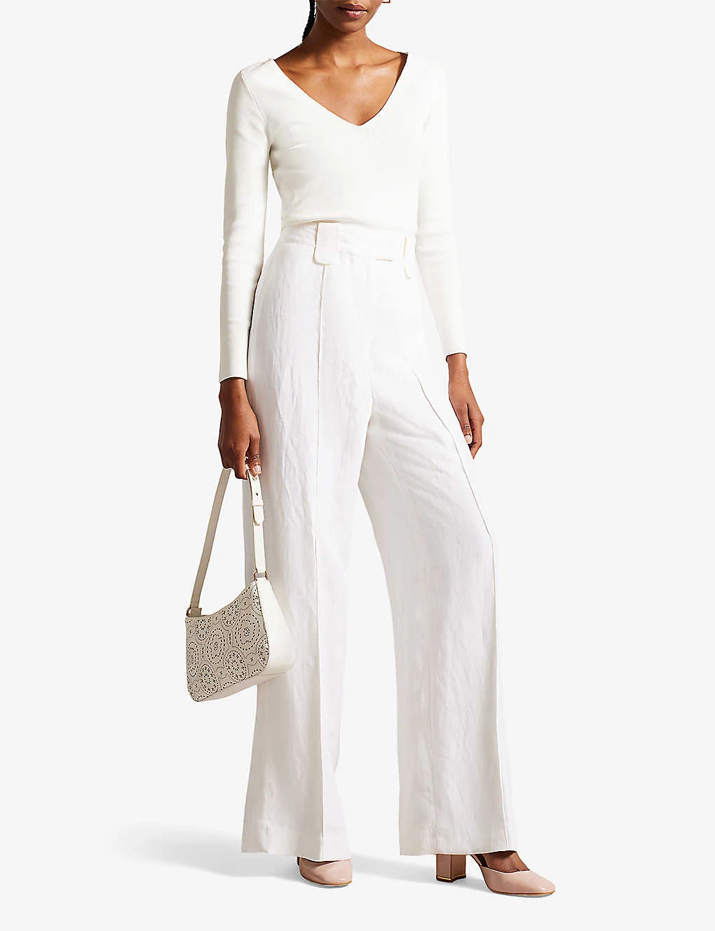 Ted Baker Keliy Chain-trim Patent-leather Heeled Courts 5 Ted Baker Keliy Chain-trim Patent-leather Heeled Courts - Image 5