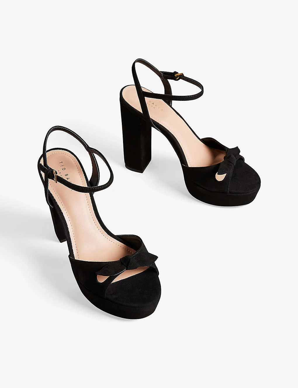 Ted Baker Kayllas Bow-embellished Leather Platform Sandals 3 Ted Baker Kayllas Bow-embellished Leather Platform Sandals - Image 3