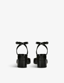 Valentino Garavani One Stud Patent-leather Heeled Pumps 8 Valentino Garavani One Stud Patent-leather Heeled Pumps -Manolo Blahnik Store R04161352 BLACK ALT03