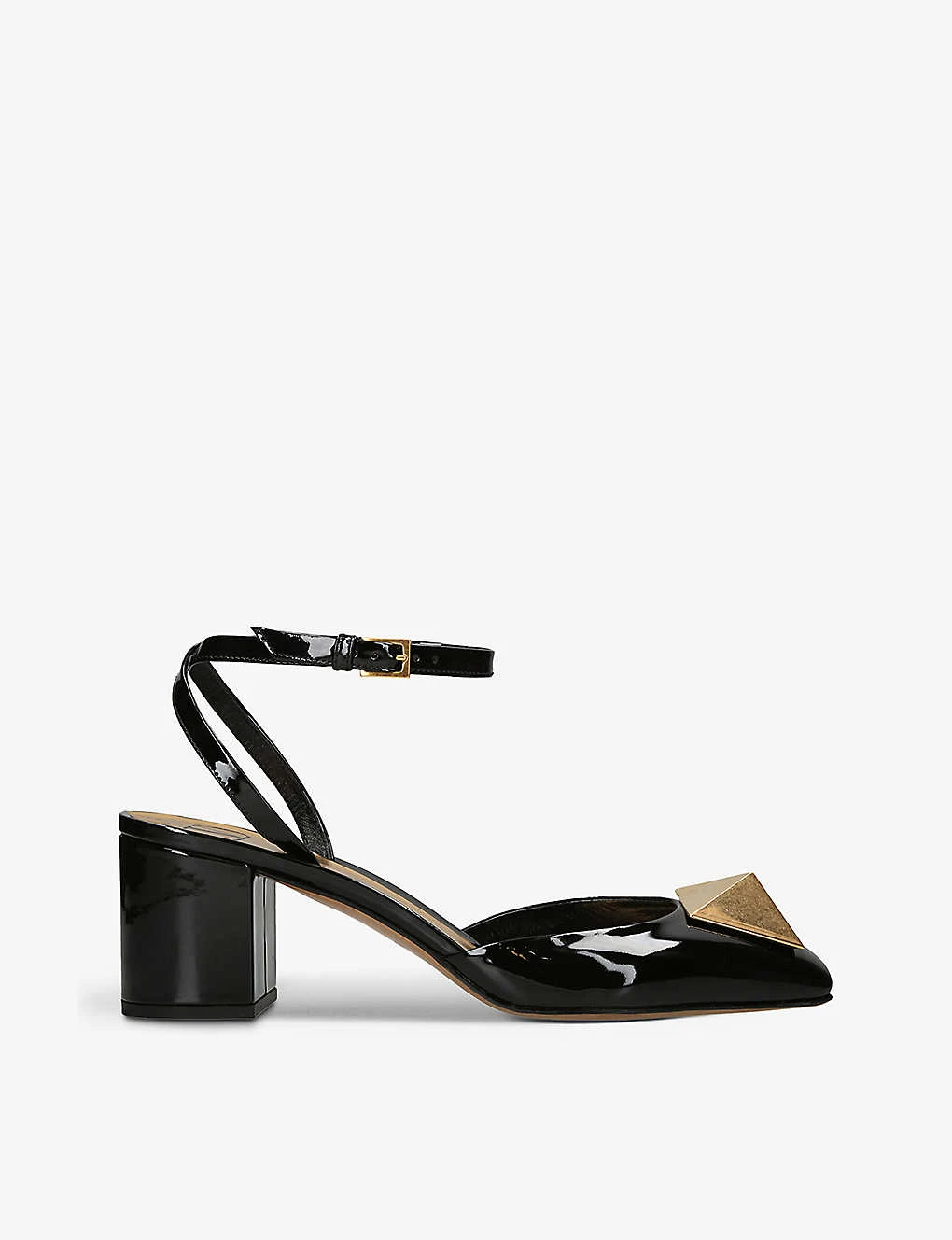 Valentino Garavani One Stud Patent-leather Heeled Pumps 1 Valentino Garavani One Stud Patent-leather Heeled Pumps