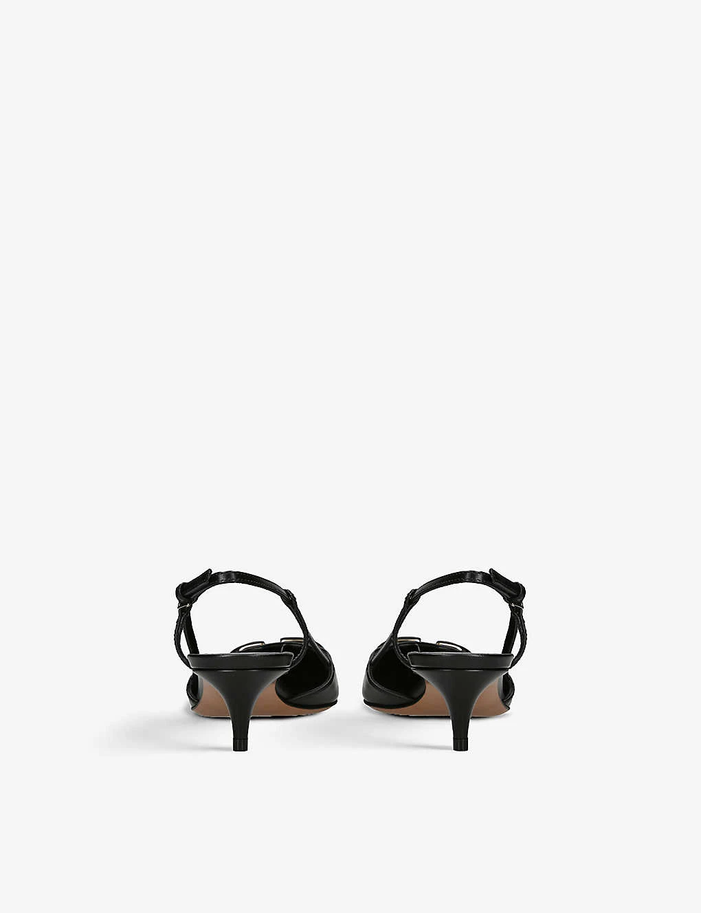 Valentino Garavani VLOGO 40 Pointed-toe Leather Slingback Courts 4 Valentino Garavani VLOGO 40 Pointed-toe Leather Slingback Courts - Image 4