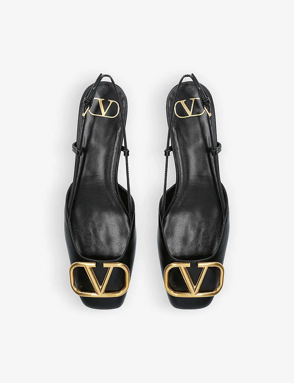 Valentino Garavani VLOGO 20 Pointed-toe Leather Slingback Courts 2 Valentino Garavani VLOGO 20 Pointed-toe Leather Slingback Courts - Image 2