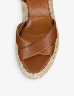 Christian Louboutin Marzia Zeppa Leather Platform Espadrilles 7 Christian Louboutin Marzia Zeppa Leather Platform Espadrilles -Manolo Blahnik Store R04163436 CUOIO ALT03