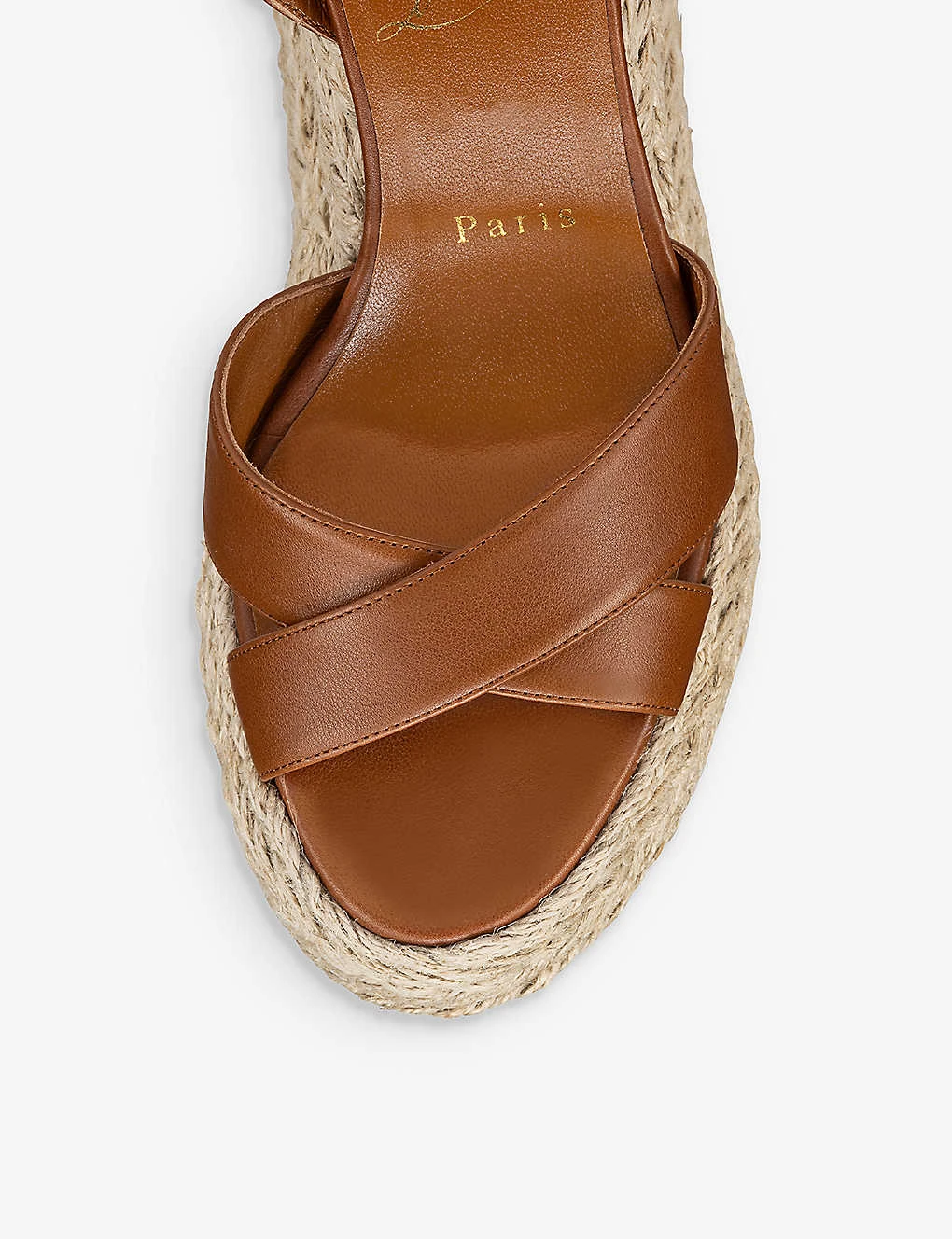 Christian Louboutin Marzia Zeppa Leather Platform Espadrilles 4 Christian Louboutin Marzia Zeppa Leather Platform Espadrilles - Image 4