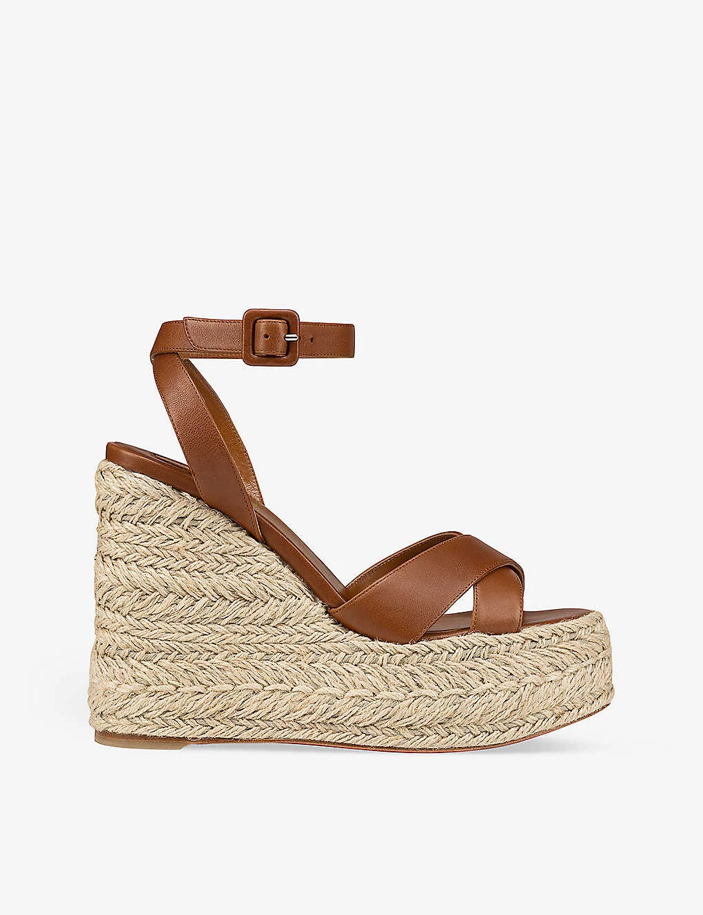 Christian Louboutin Marzia Zeppa Leather Platform Espadrilles 1 Christian Louboutin Marzia Zeppa Leather Platform Espadrilles