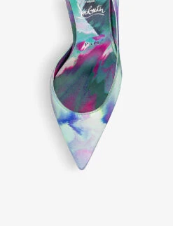 Christian Louboutin Iriza 85 Silk Courts 8 Christian Louboutin Iriza 85 Silk Courts -Manolo Blahnik Store R04163460 MELANCHOLIA ALT03