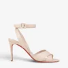 Christian Louboutin Mariza 85 Strappy Leather Heeled Courts
