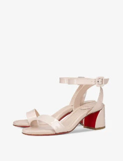 Christian Louboutin Miss Sabina Patent-leather Heeled Sandals -Manolo Blahnik Store R04163467 LECHE ALT03