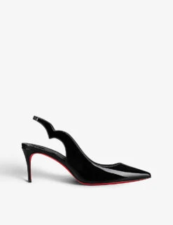 Christian Louboutin Hot Chick 70 Patent-leather Slingback Sandals