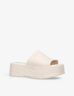 Melissa X Marc Jacobs Becky Chunky-sole PVC Platform Sliders 6 Melissa X Marc Jacobs Becky Chunky-sole PVC Platform Sliders -Manolo Blahnik Store R04165035 CREAM ALT02