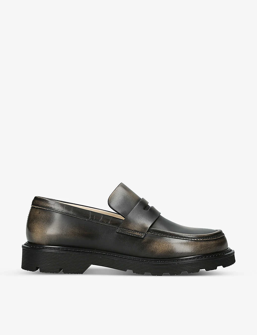 Loewe Blaze Brushed-effect Leather Loafer 1 Loewe Blaze Brushed-effect Leather Loafer