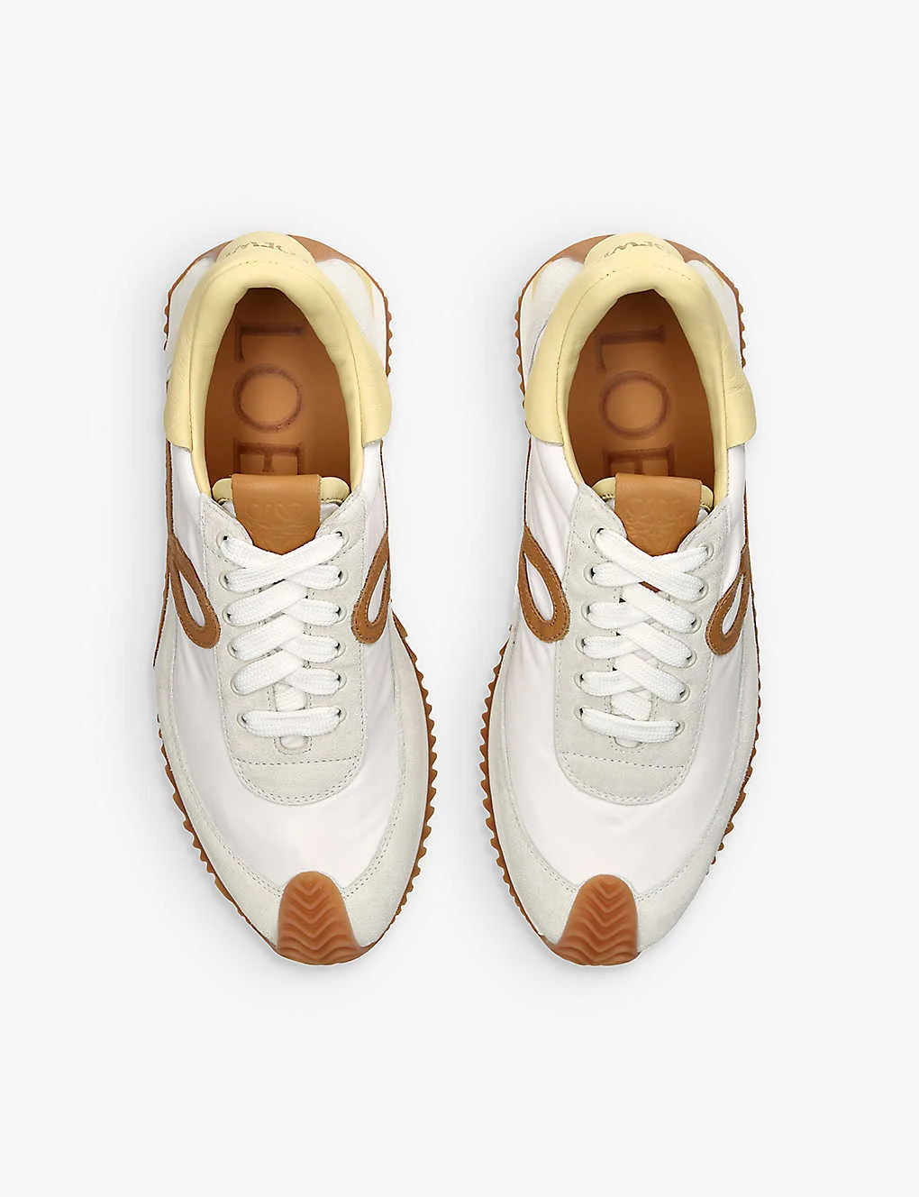 Loewe Flow Runner Monogram-embroidered Suede Low-top Trainers 2 Loewe Flow Runner Monogram-embroidered Suede Low-top Trainers - Image 2