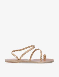 Ancient Greek Sandals Eleftheria Braided-strap Leather Sandals