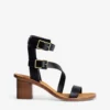 Zadig & Voltaire Cecilia Caprese Buckle-embellished Leather Heeled Sandals