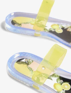 Ted Baker Jellest Lemon-print Jelly Sliders -Manolo Blahnik Store R04167423 YELLOW ALT02