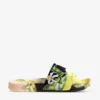 Ted Baker Azzin Lemon-printed Satin Sliders