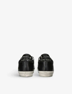 Golden Goose Super-Star Suede Star-patch Leather Trainers -Manolo Blahnik Store R04168729 BLACK ALT03