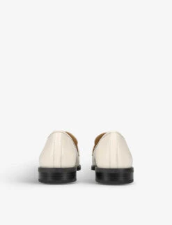 MICHAEL Michael Kors Tiegan Logo-plaque Leather Loafers -Manolo Blahnik Store R04172055 CREAM ALT03