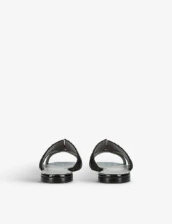 Beaux Crystal-embellished Leather Sandals -Manolo Blahnik Store R04172092 BLACK ALT03