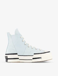 Converse Chuck 70 Plus Split-panel Cotton-canvas High-top Trainers
