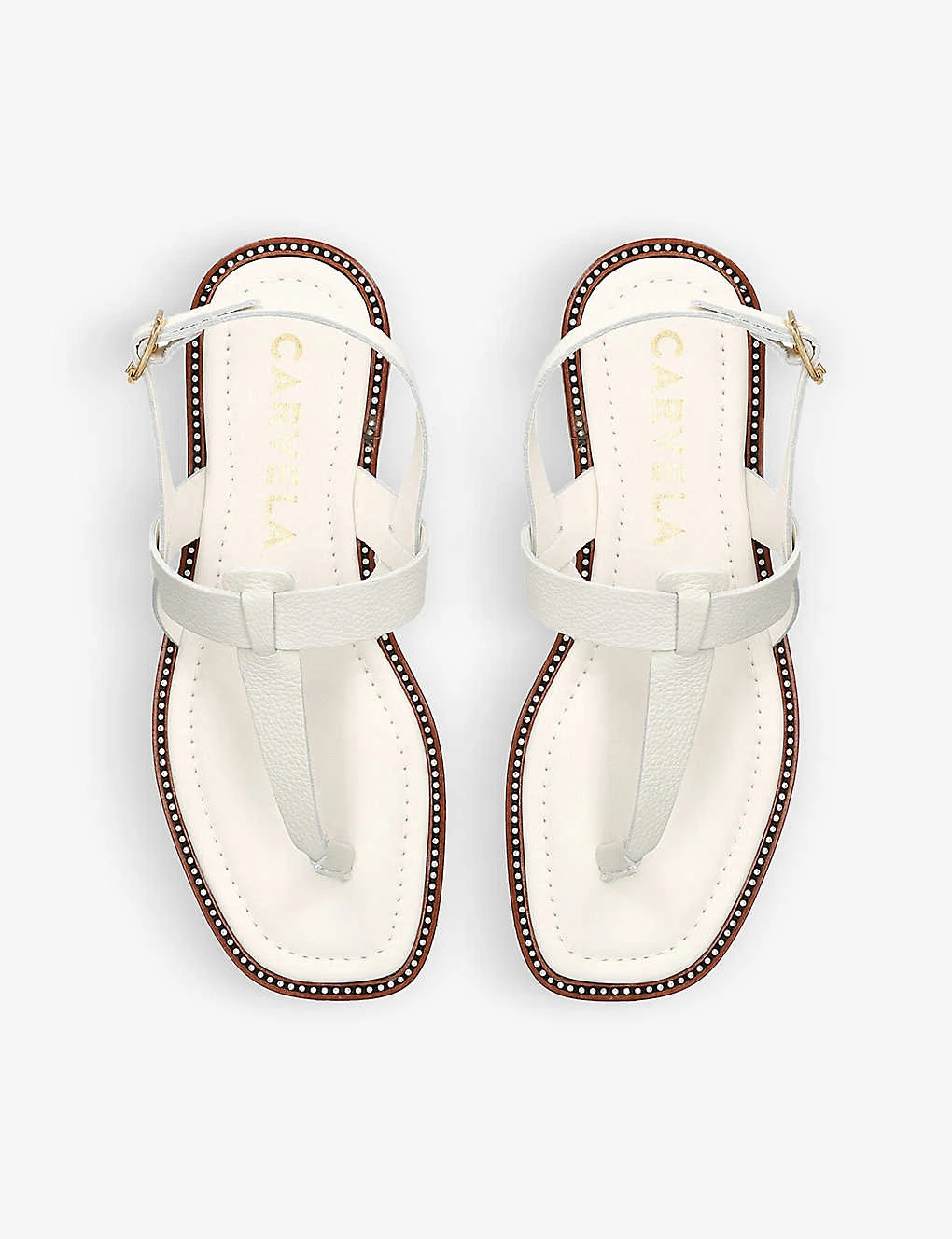 Carvela Horizon T-bar Leather Sandals 2 Carvela Horizon T-bar Leather Sandals - Image 2