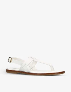 Carvela Horizon T-bar Leather Sandals 6 Carvela Horizon T-bar Leather Sandals -Manolo Blahnik Store R04175195 WHITE ALT02